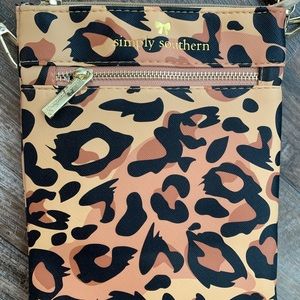 Simply Southern Leopard Crossbody Purse